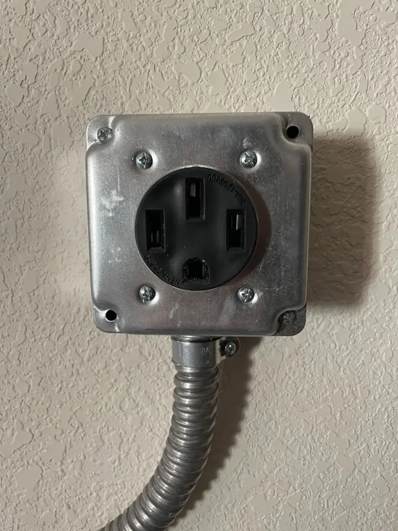 NEMA 14-50 outlet installed for Smart Home Electrical in Morris